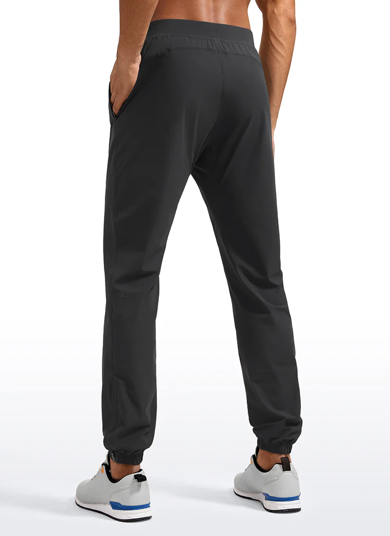 Lightweight Quick Dry Slim-Fit Joggers 31"-Zipper Pockets - Image 18
