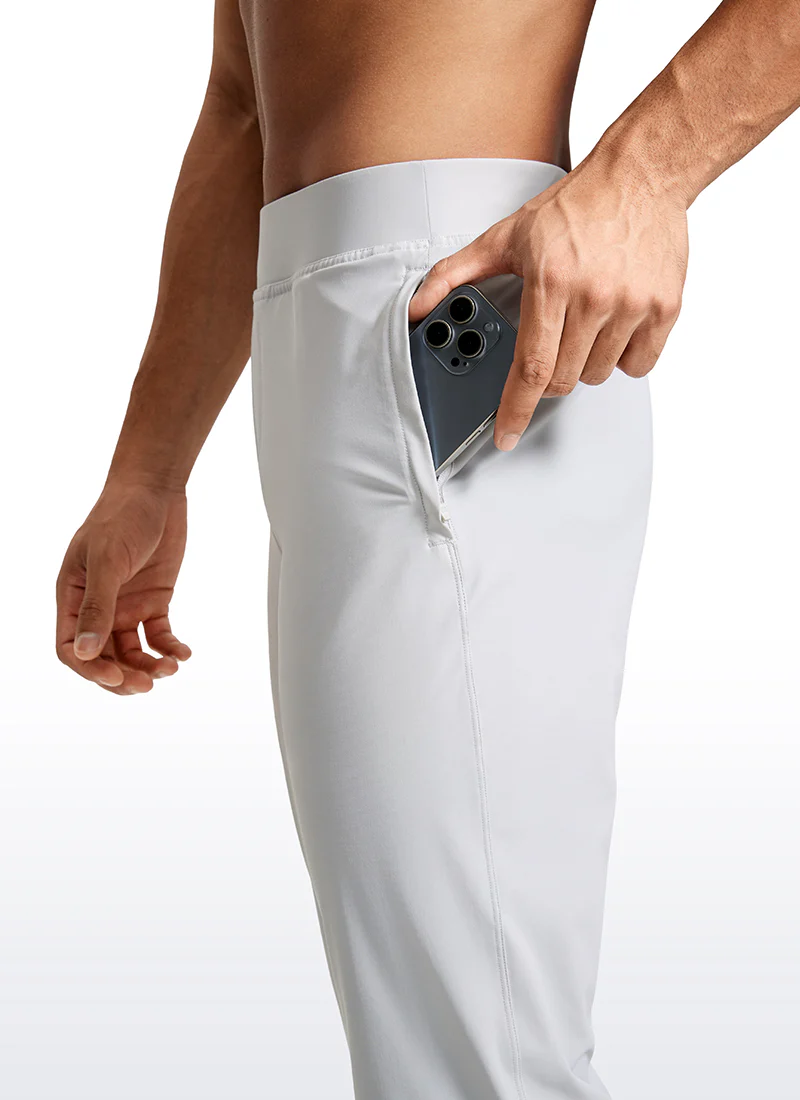 Lightweight Quick Dry Slim-Fit Joggers 31"-Zipper Pockets - Image 25