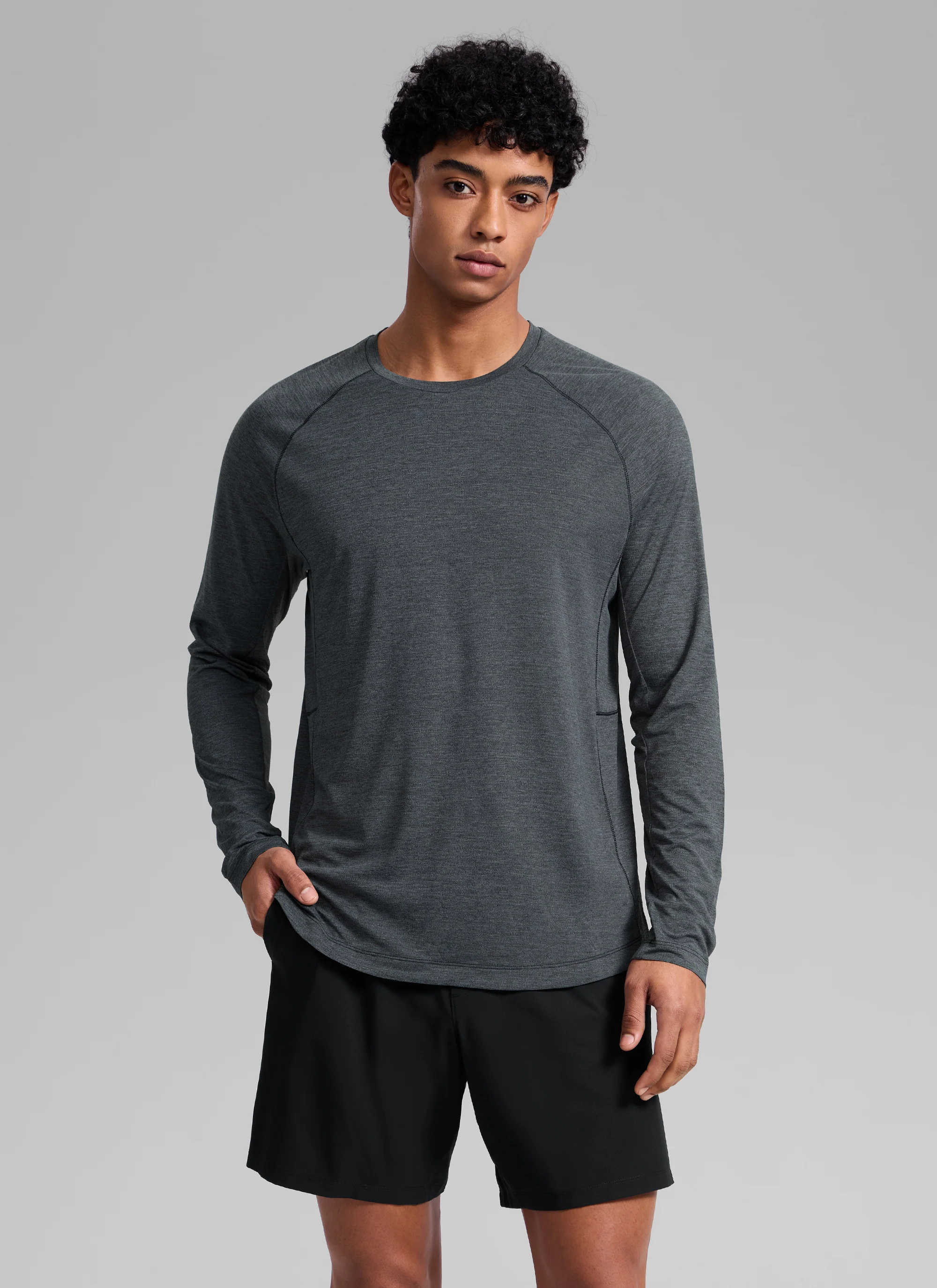 Lightweight Rounded Scallop Bottom Long Sleeves - Image 17