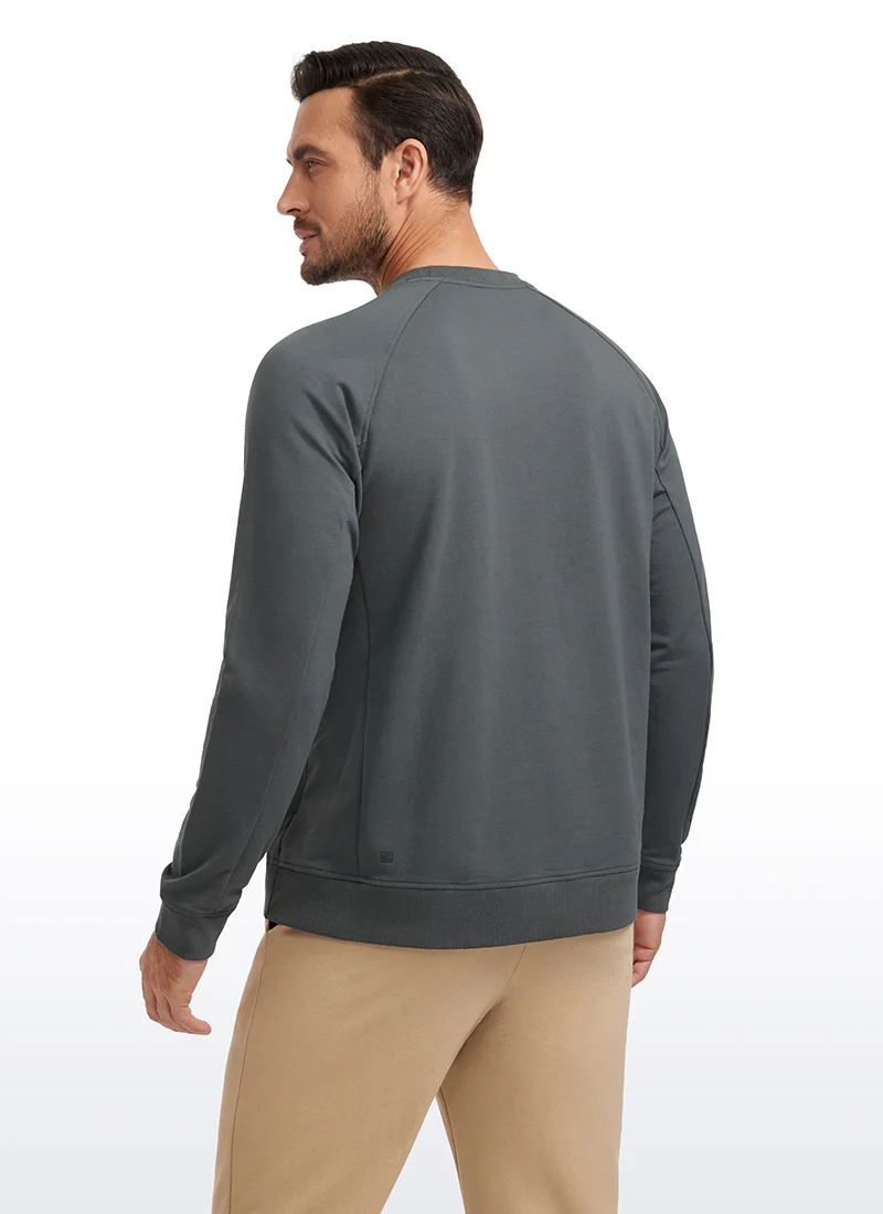 French Terry Pullover Sweatshirts with Zip Pockets - Image 12