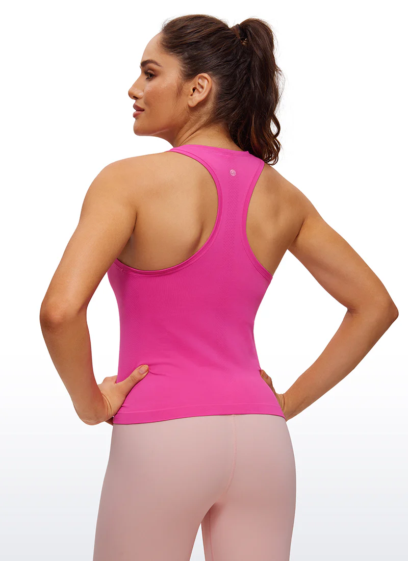 Seamless Scroop Neck Racerback Tank - Image 18