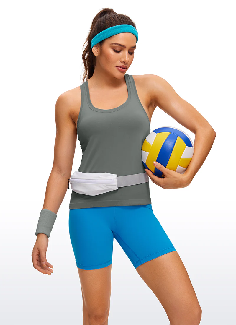 Seamless Scroop Neck Racerback Tank - Image 23