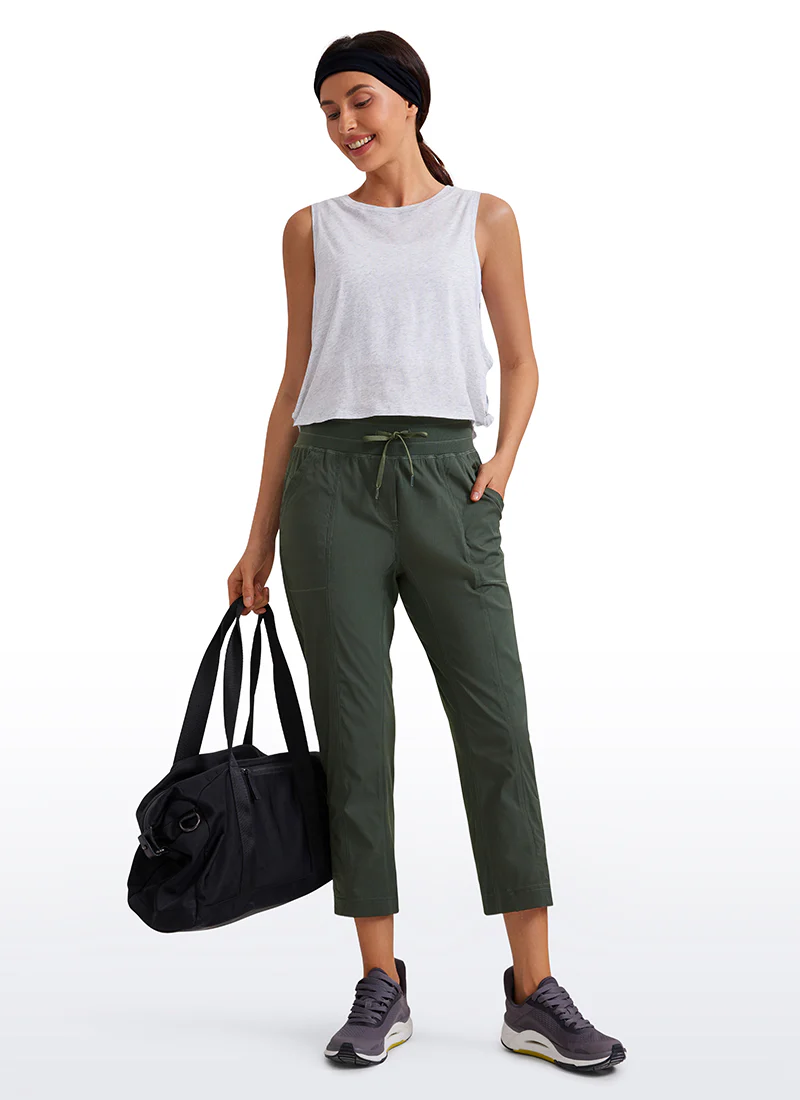 Striped Pants with Pockets 25''- Cinched Leg - Image 13