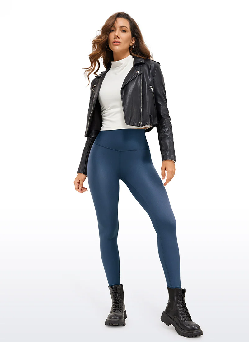 Matte Faux Leather Legging 28'' - Image 8