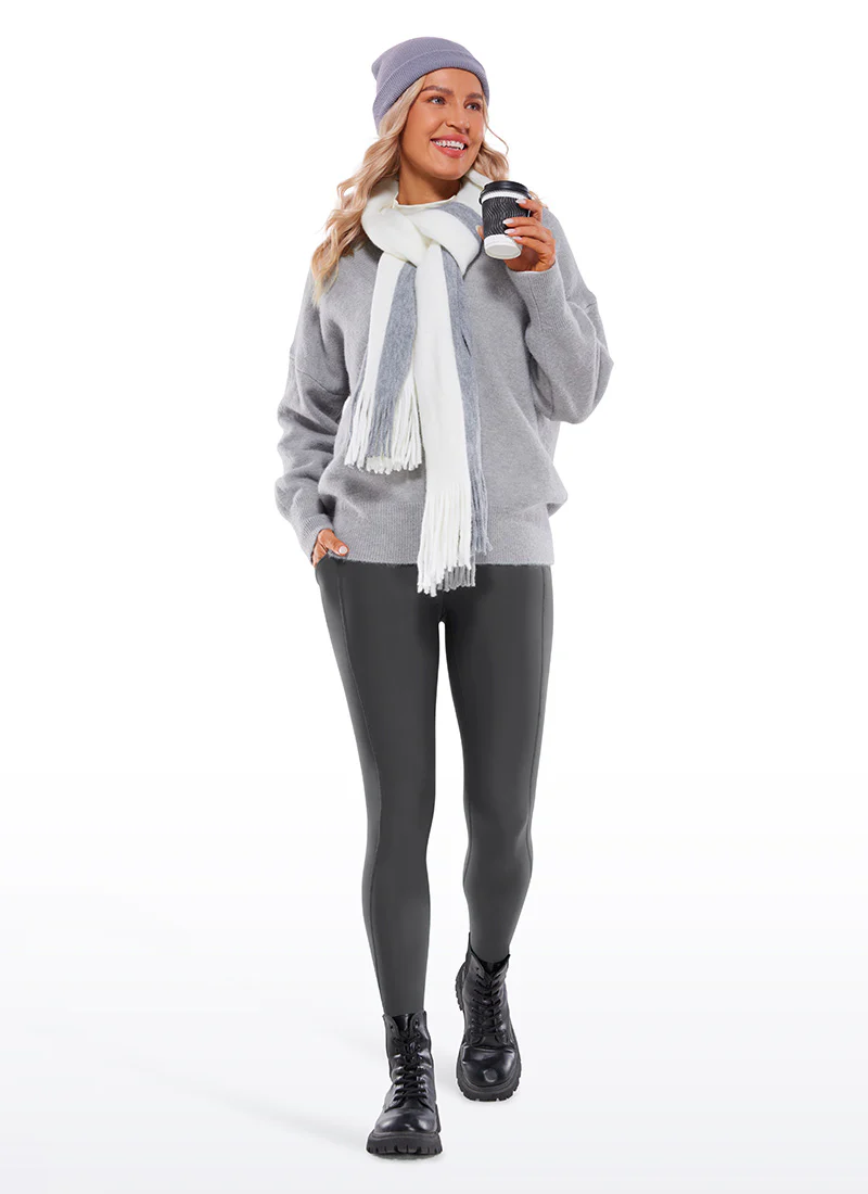 Fleece Lined Soft Pocket Legging 26.5" - Image 14