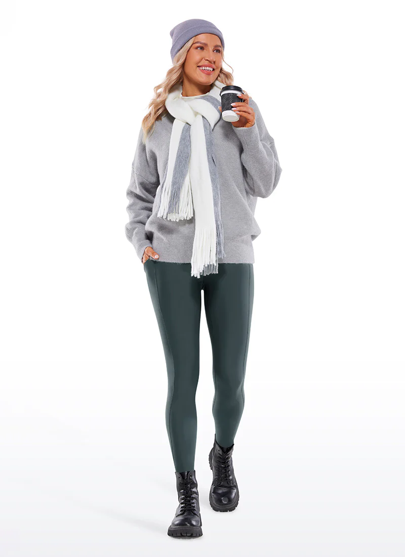 Fleece Lined Soft Pocket Legging 26.5" - Image 30