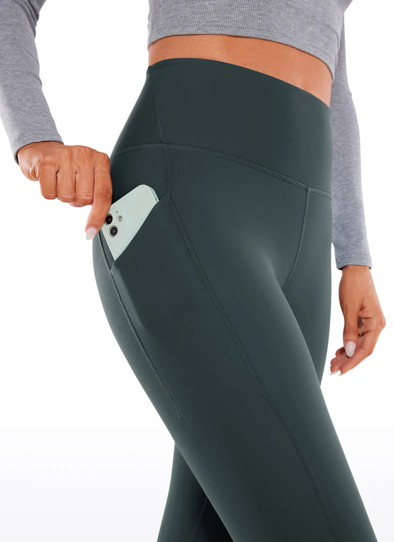 Fleece Lined Soft Pocket Legging 26.5" - Image 31