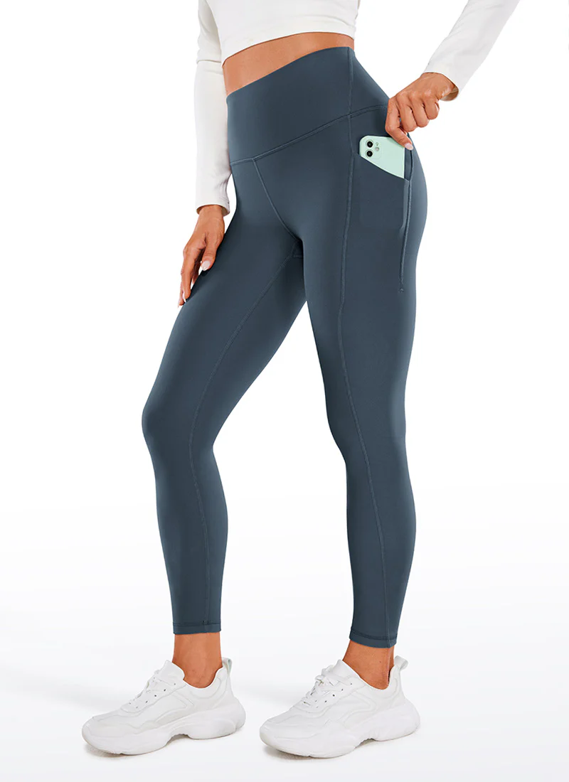 Fleece Lined Soft Pocket Legging 26.5" - Image 36
