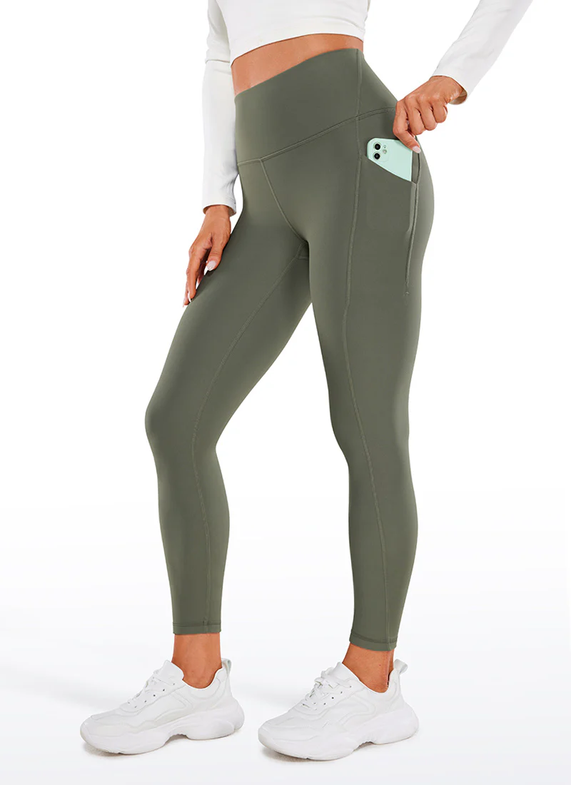 Fleece Lined Soft Pocket Legging 26.5" - Image 40
