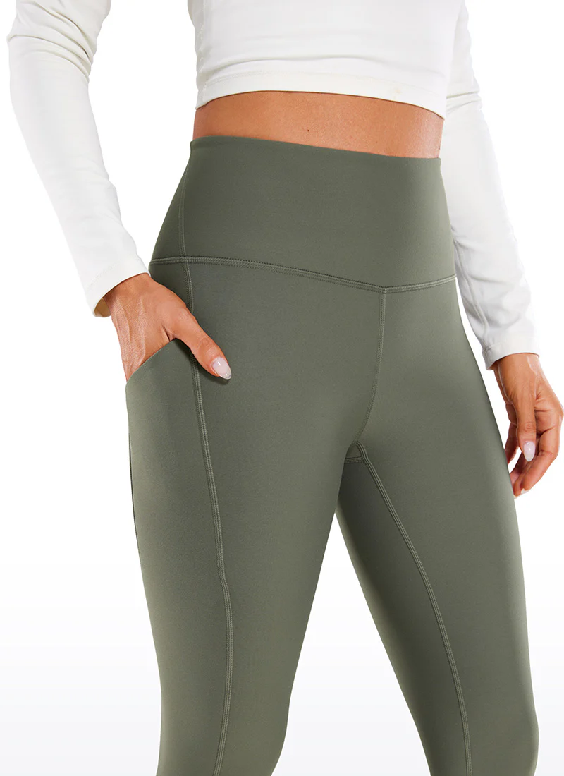 Fleece Lined Soft Pocket Legging 26.5" - Image 43