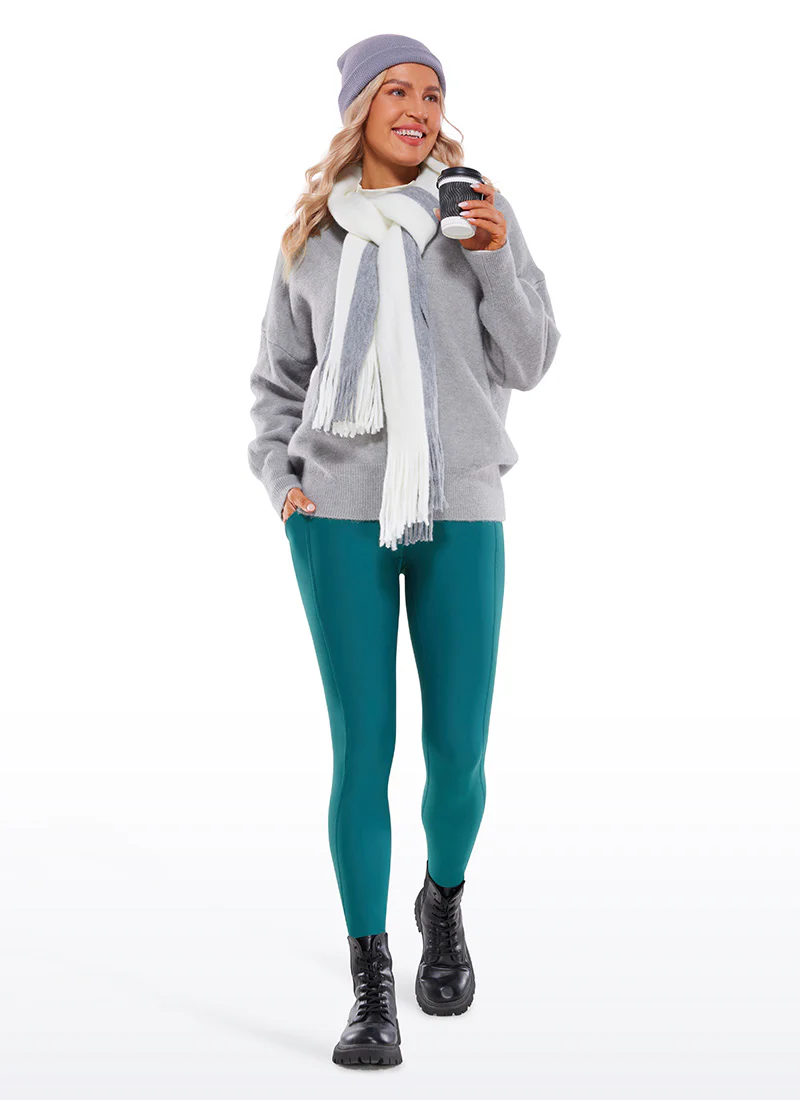 Fleece Lined Soft Pocket Legging 26.5" - Image 47
