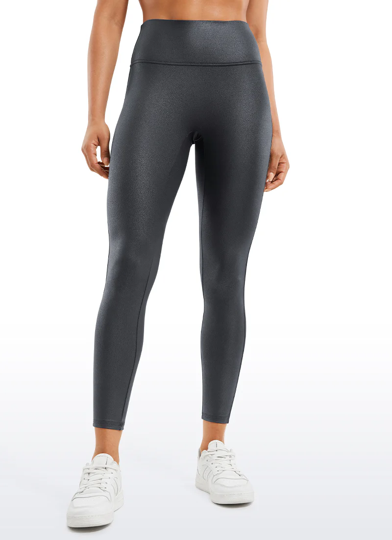 Faux Leather No Front Seam Legging 25''