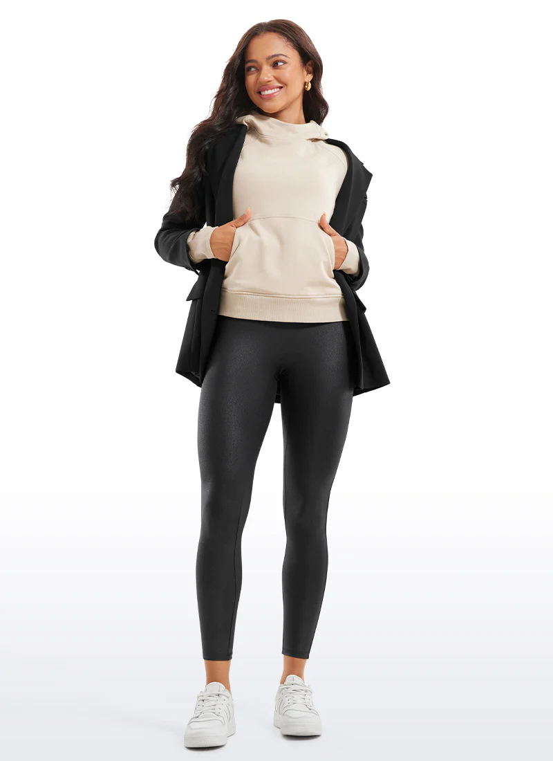 Faux Leather No Front Seam Legging 25'' - Image 11