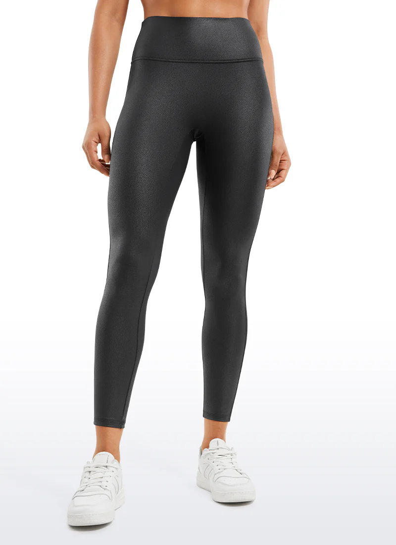 Faux Leather No Front Seam Legging 25'' - Image 9
