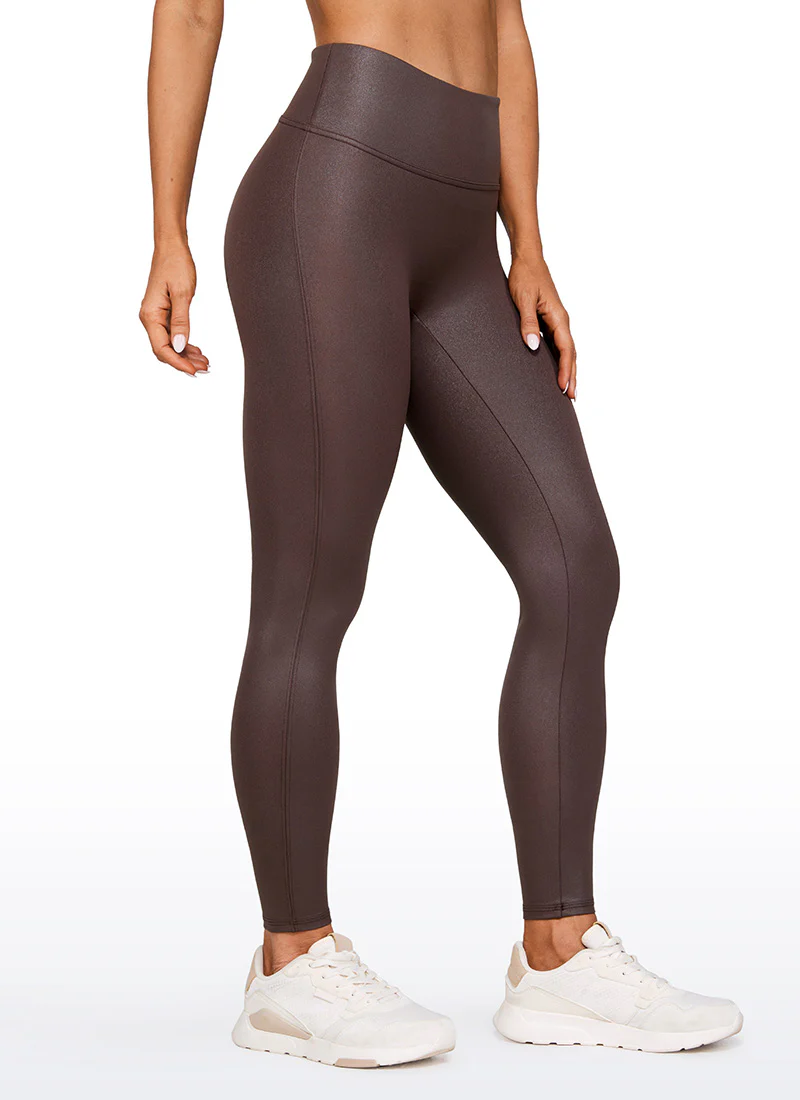 Faux Leather No Front Seam Legging 28''