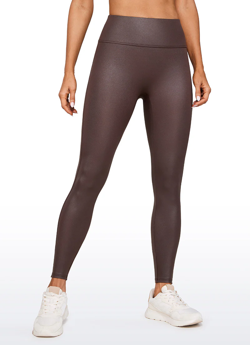 Faux Leather No Front Seam Legging 28'' - Image 4