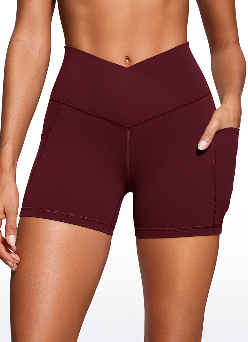 Butterluxe Yoga Pockets Shorts 4''- V Cross Waist - Image 29