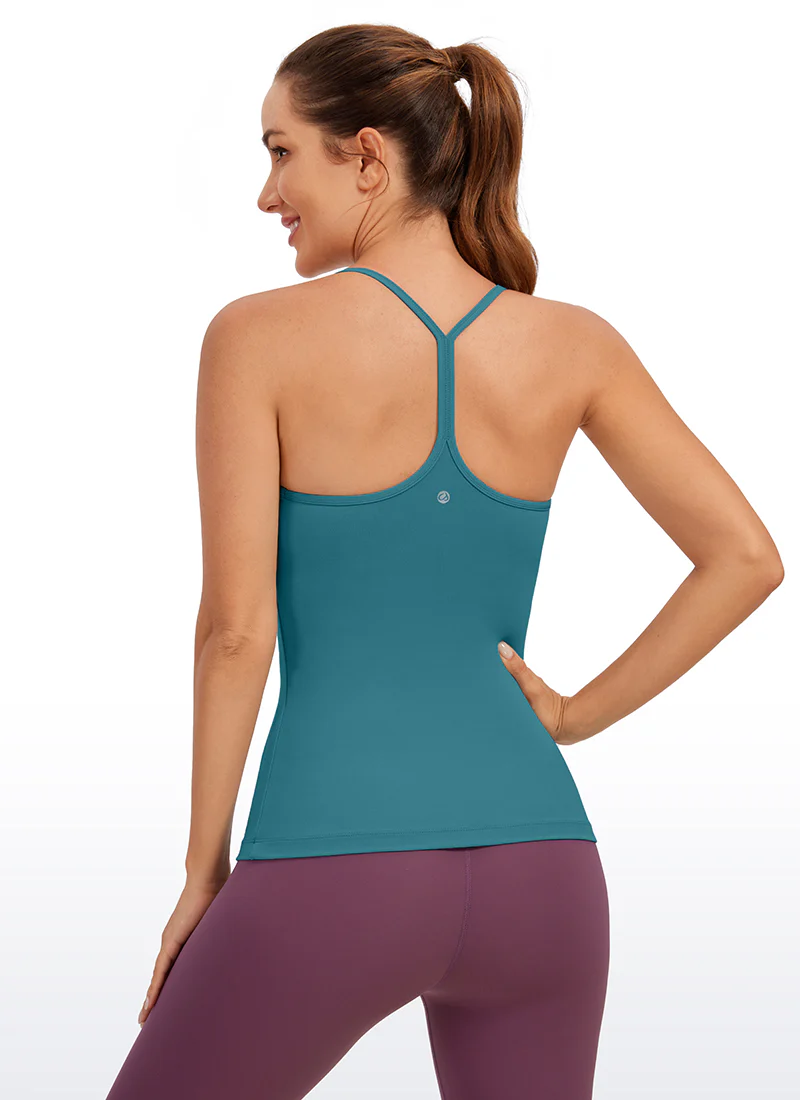 Butterluxe Hip Length Built-in Bra Tank Y Back - Image 15