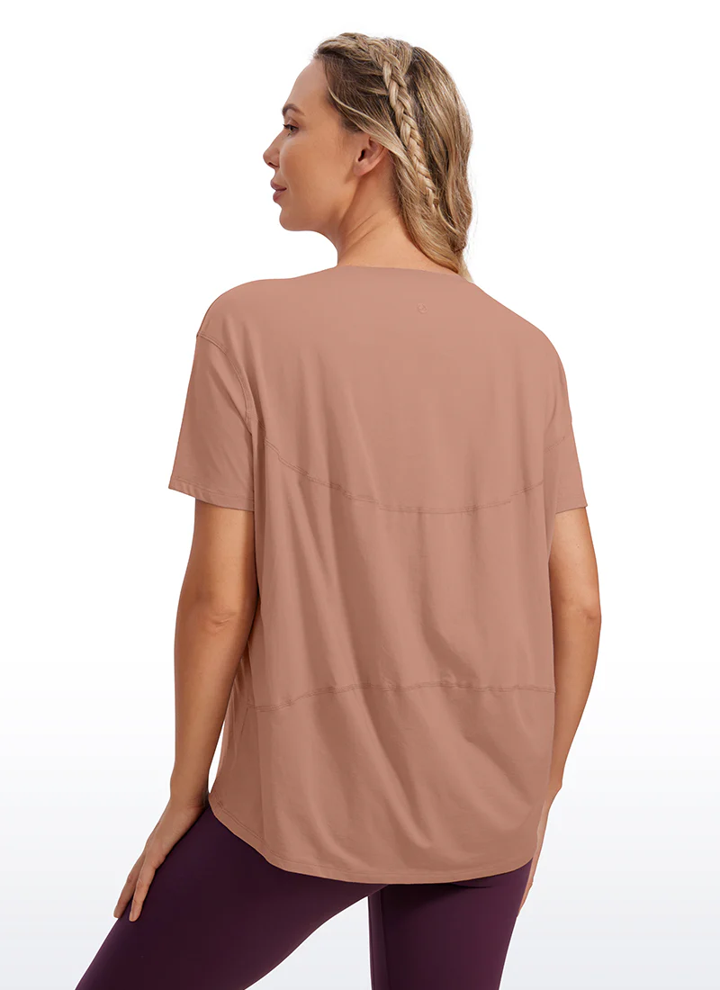 Pima Cotton Boat Neck Short Sleeve - Image 29
