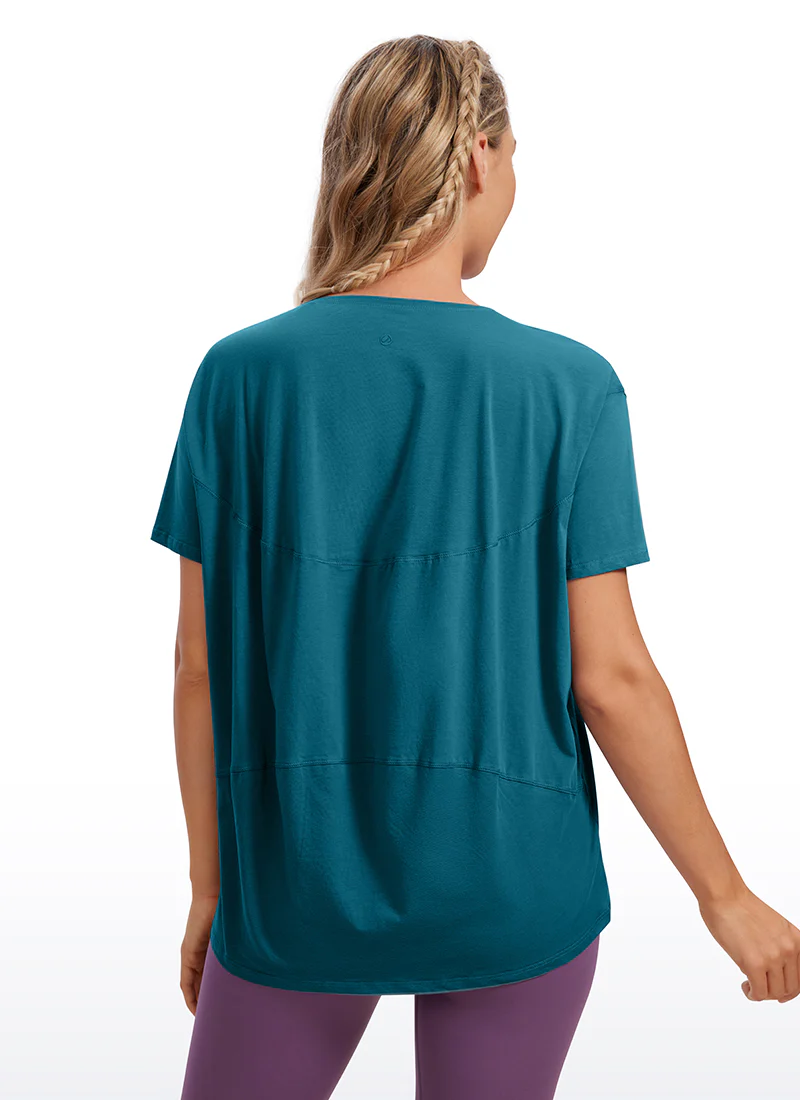 Pima Cotton Boat Neck Short Sleeve - Image 32