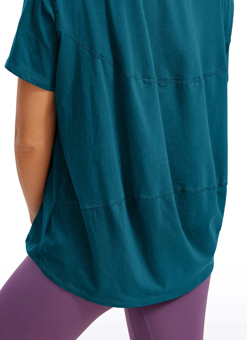 Pima Cotton Boat Neck Short Sleeve - Image 33