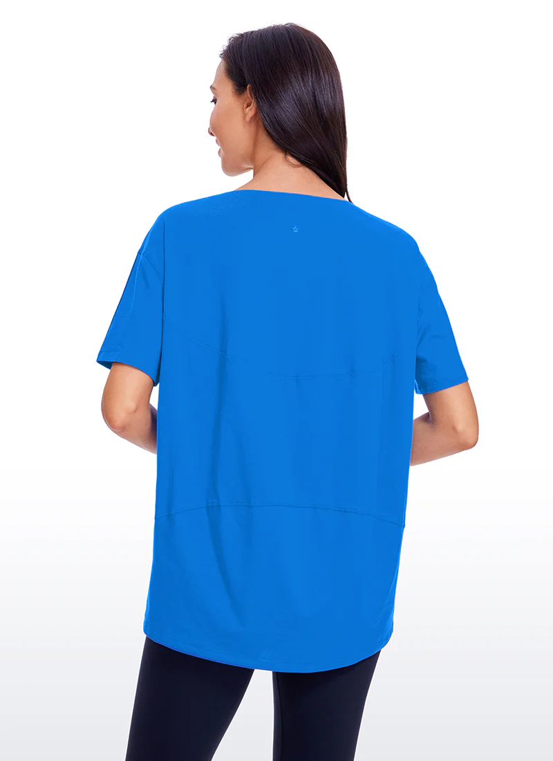 Pima Cotton Boat Neck Short Sleeve - Image 26