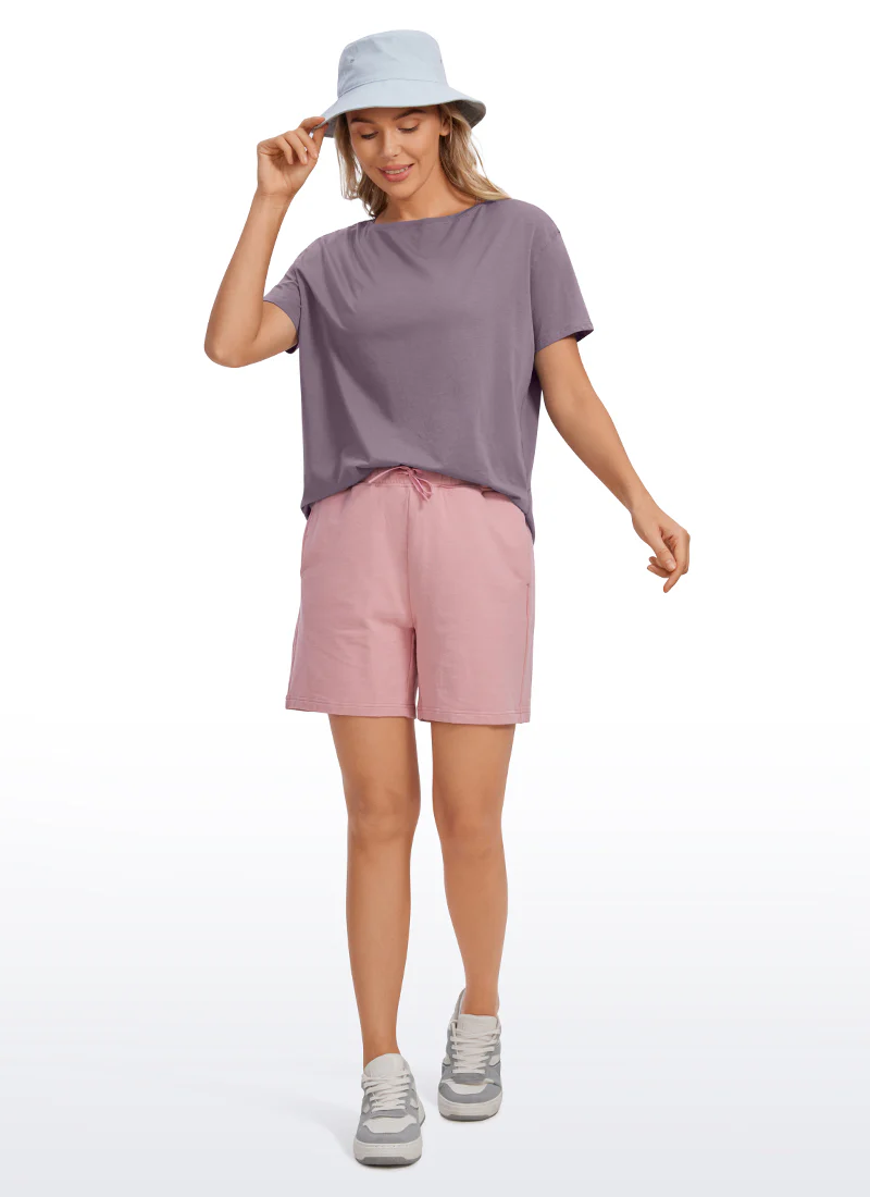Pima Cotton Boat Neck Short Sleeve - Image 3