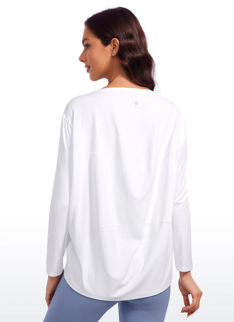 Butterluxe-Light Hip Length Back Hem Long Sleeves - Image 2