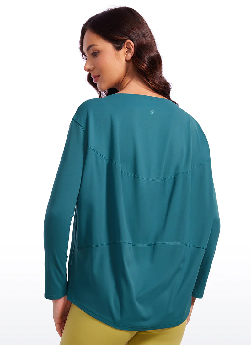 Butterluxe-Light Hip Length Back Hem Long Sleeves - Image 21