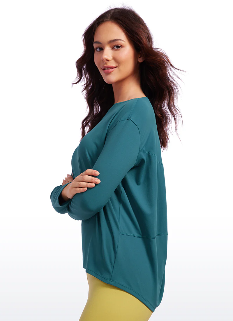 Butterluxe-Light Hip Length Back Hem Long Sleeves - Image 23