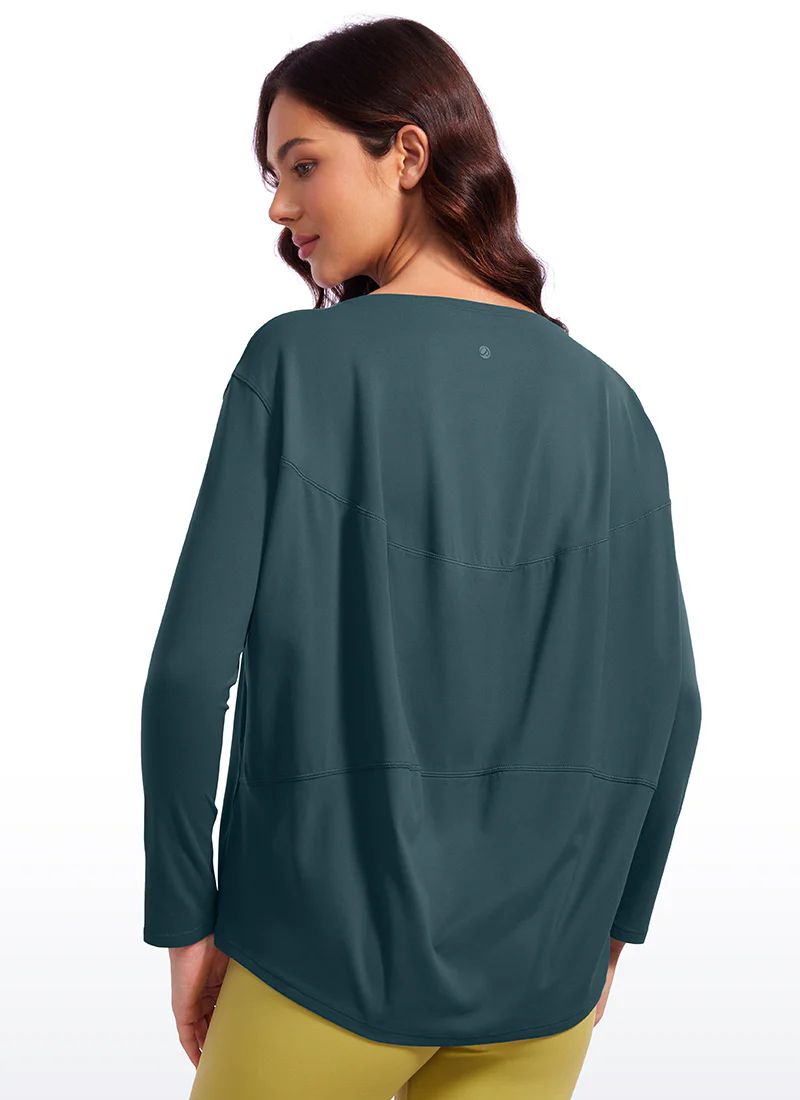 Butterluxe-Light Hip Length Back Hem Long Sleeves - Image 29