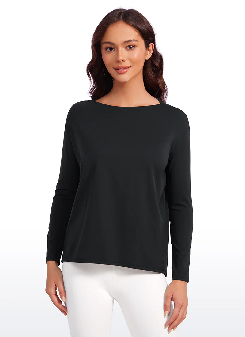 Butterluxe-Light Hip Length Back Hem Long Sleeves - Image 5