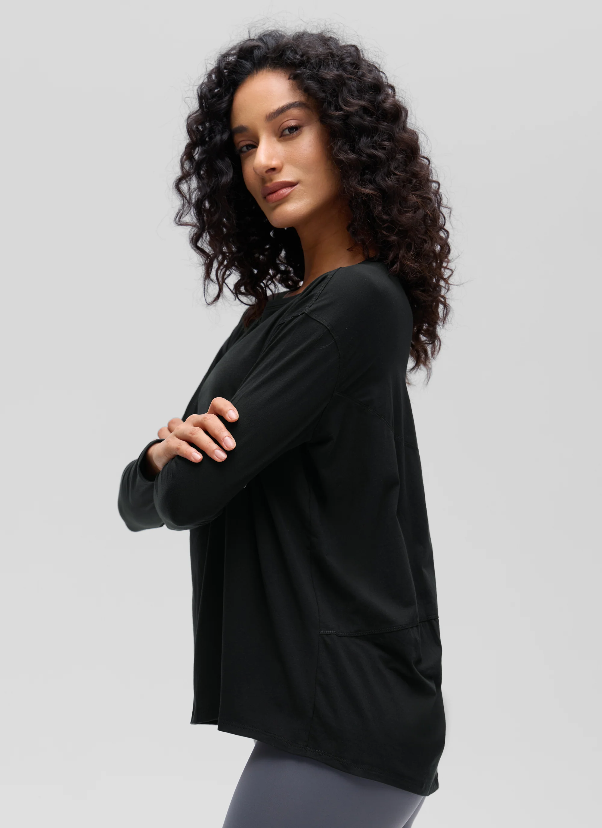 Pima Cotton Boat Neck Long Sleeve - Image 5