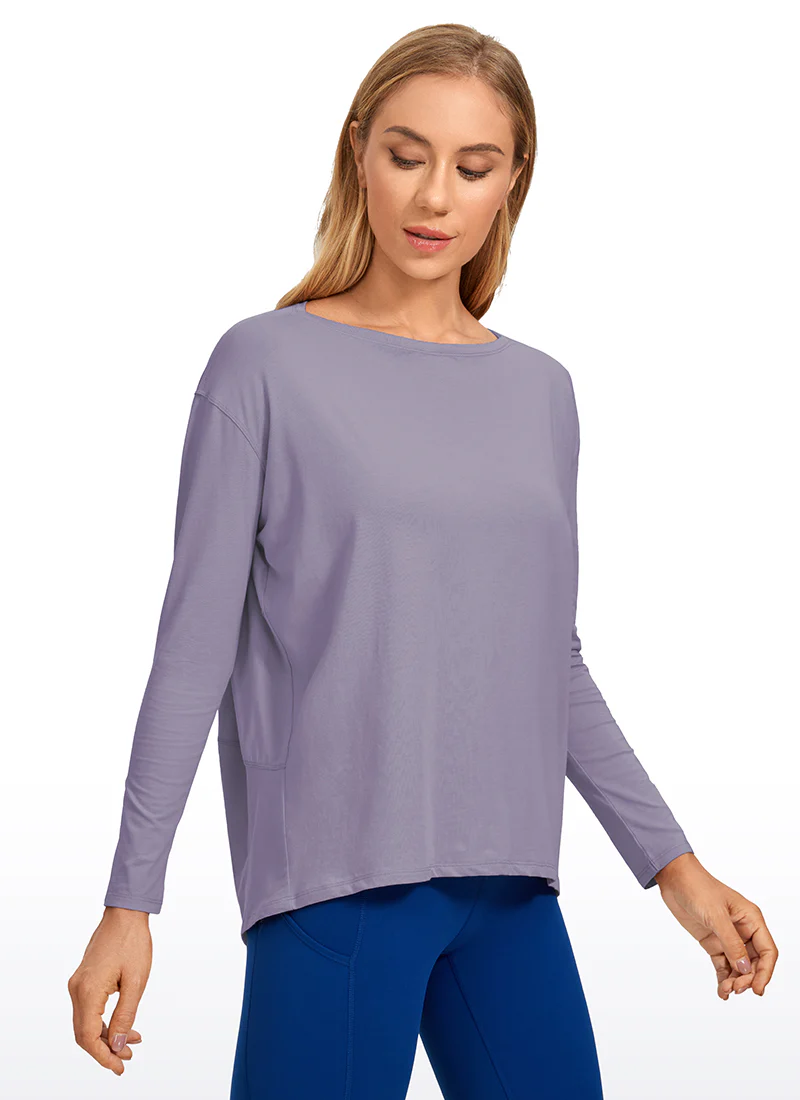 Pima Cotton Boat Neck Long Sleeve - Image 5