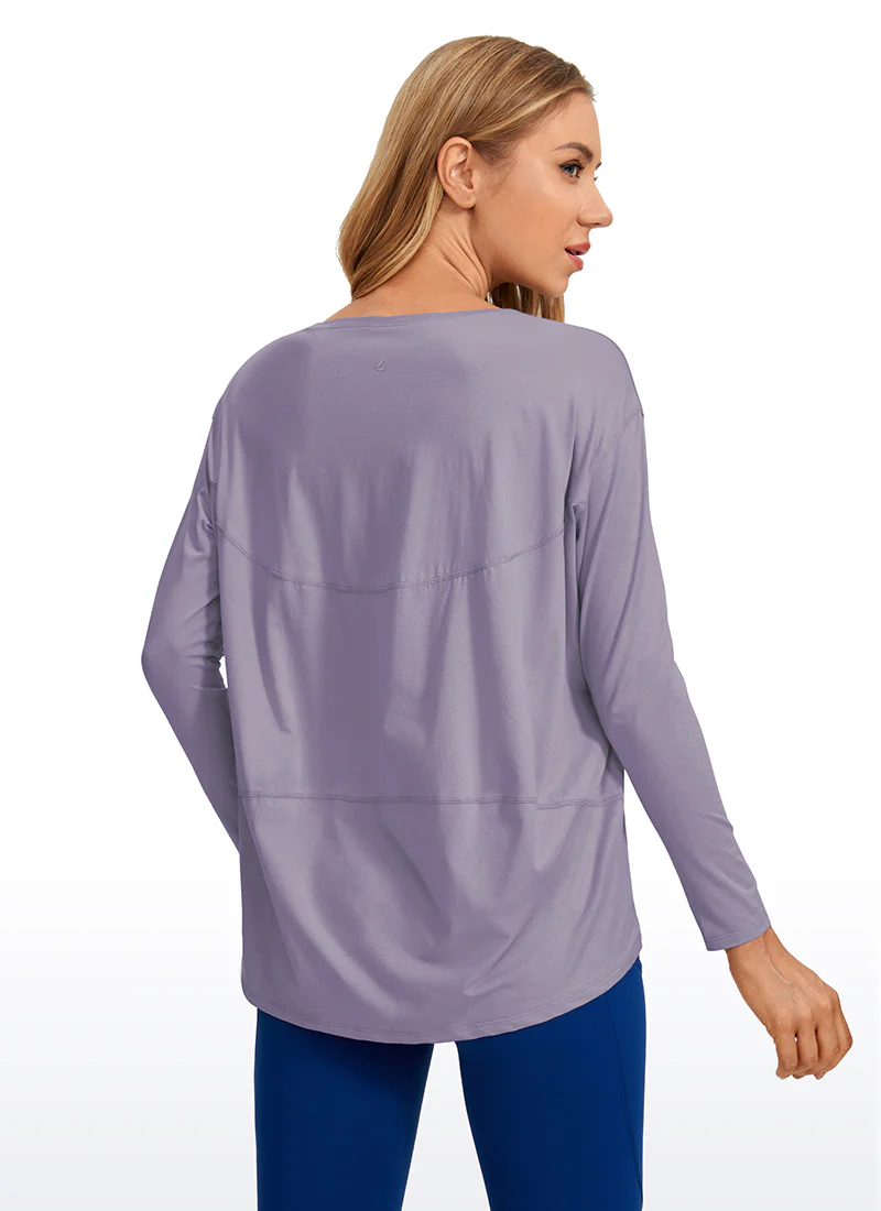Pima Cotton Boat Neck Long Sleeve - Image 6
