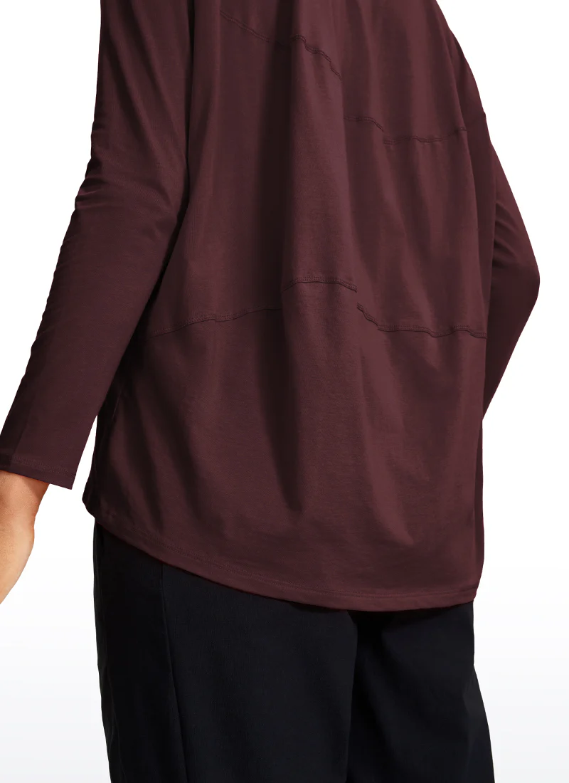 Pima Cotton Boat Neck Long Sleeve - Image 22