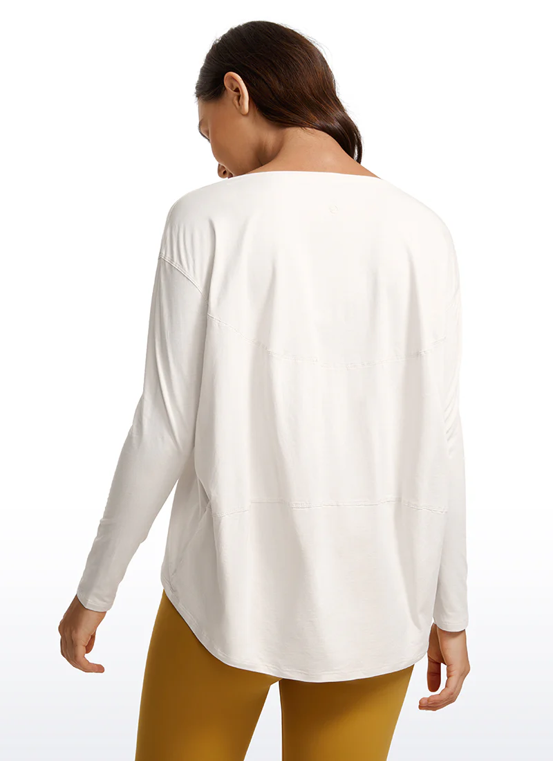 Pima Cotton Boat Neck Long Sleeve - Image 32