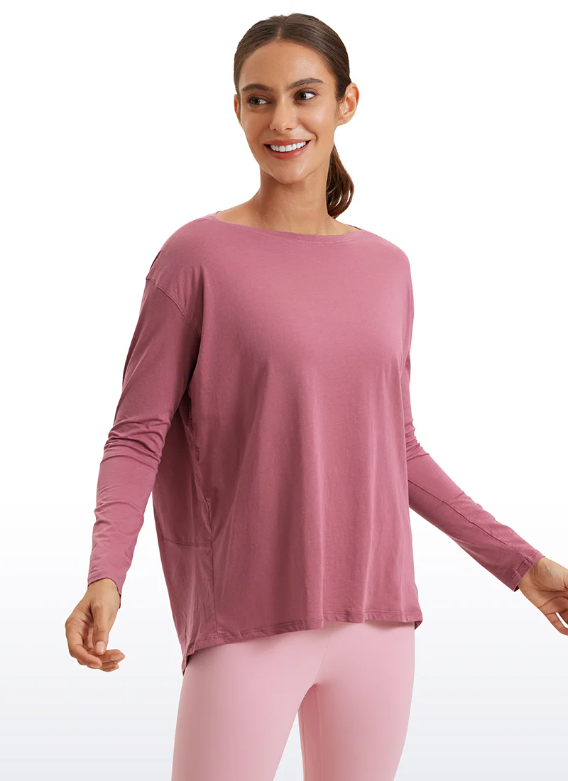 Pima Cotton Boat Neck Long Sleeve - Image 10