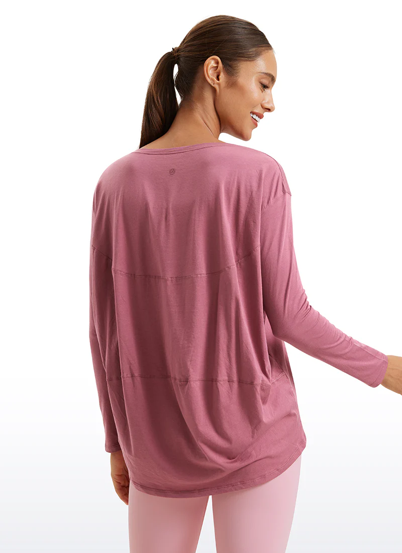 Pima Cotton Boat Neck Long Sleeve - Image 11