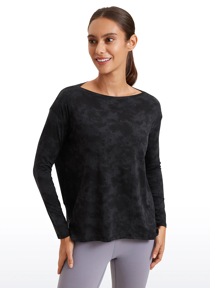 Pima Cotton Boat Neck Long Sleeve - Image 21