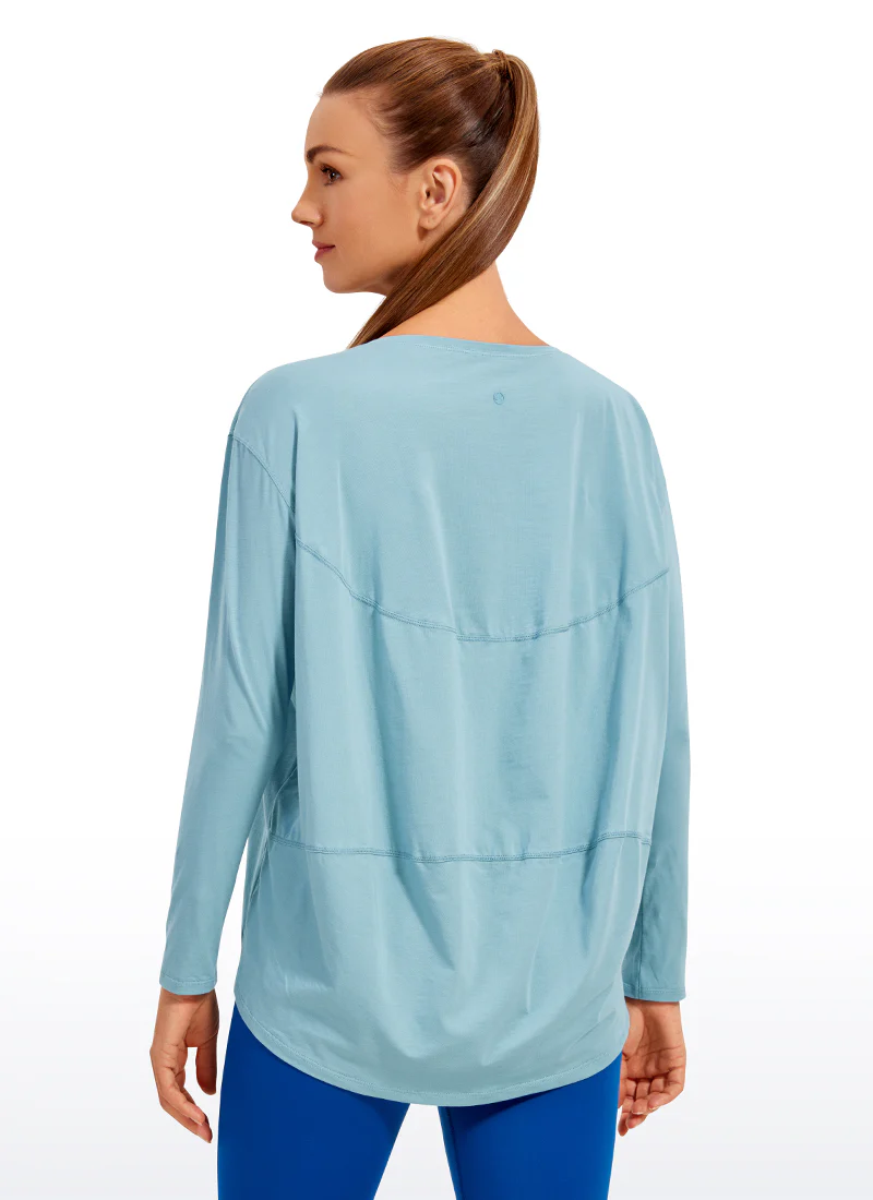 Pima Cotton Boat Neck Long Sleeve - Image 31