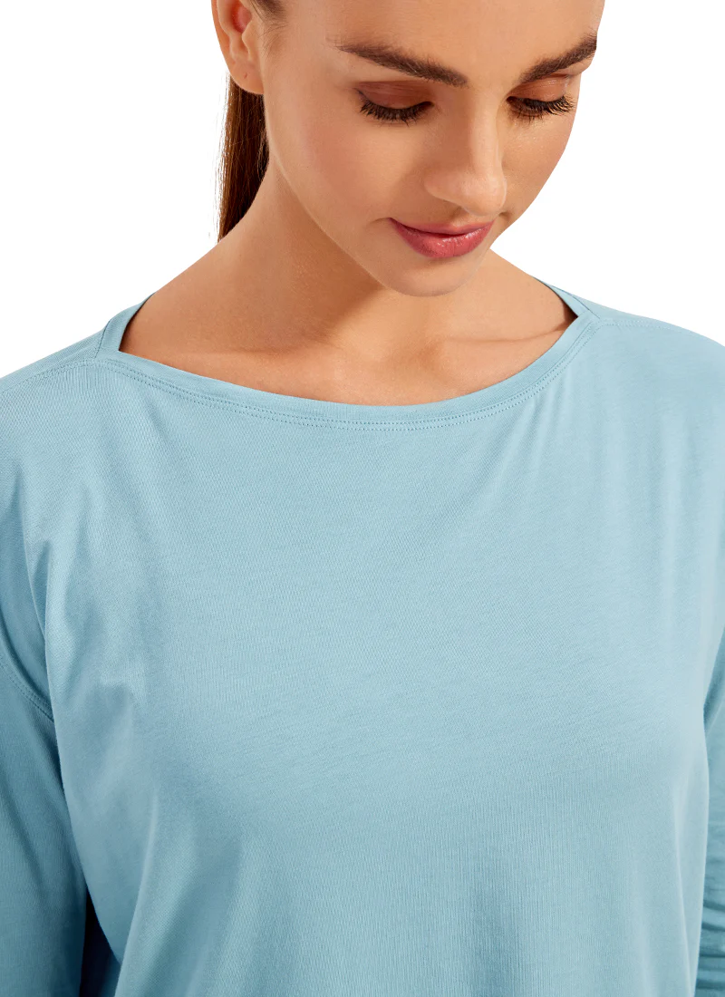 Pima Cotton Boat Neck Long Sleeve - Image 32