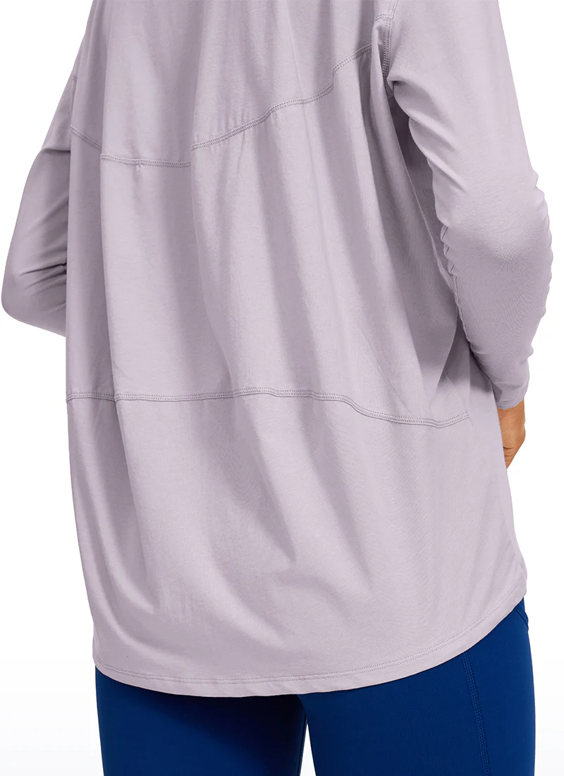 Pima Cotton Boat Neck Long Sleeve - Image 35