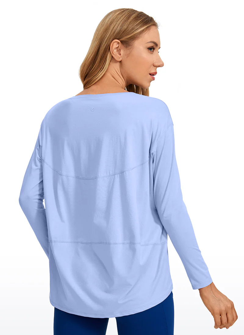 Pima Cotton Boat Neck Long Sleeve - Image 37