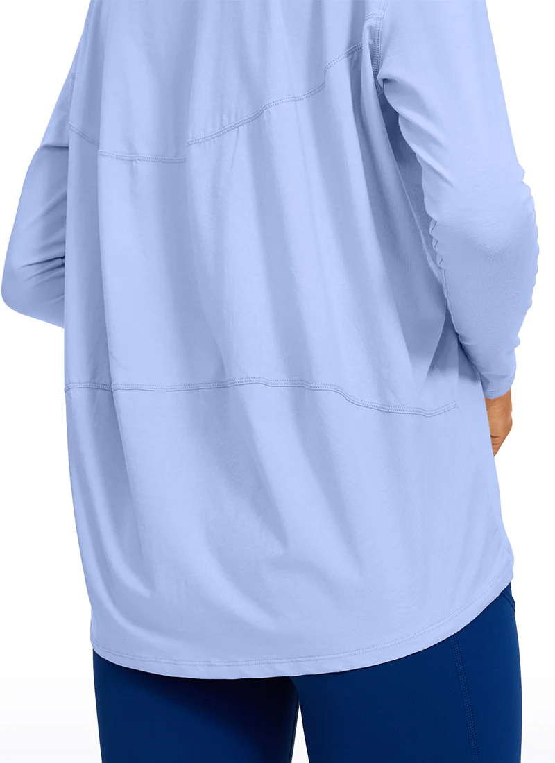 Pima Cotton Boat Neck Long Sleeve - Image 38