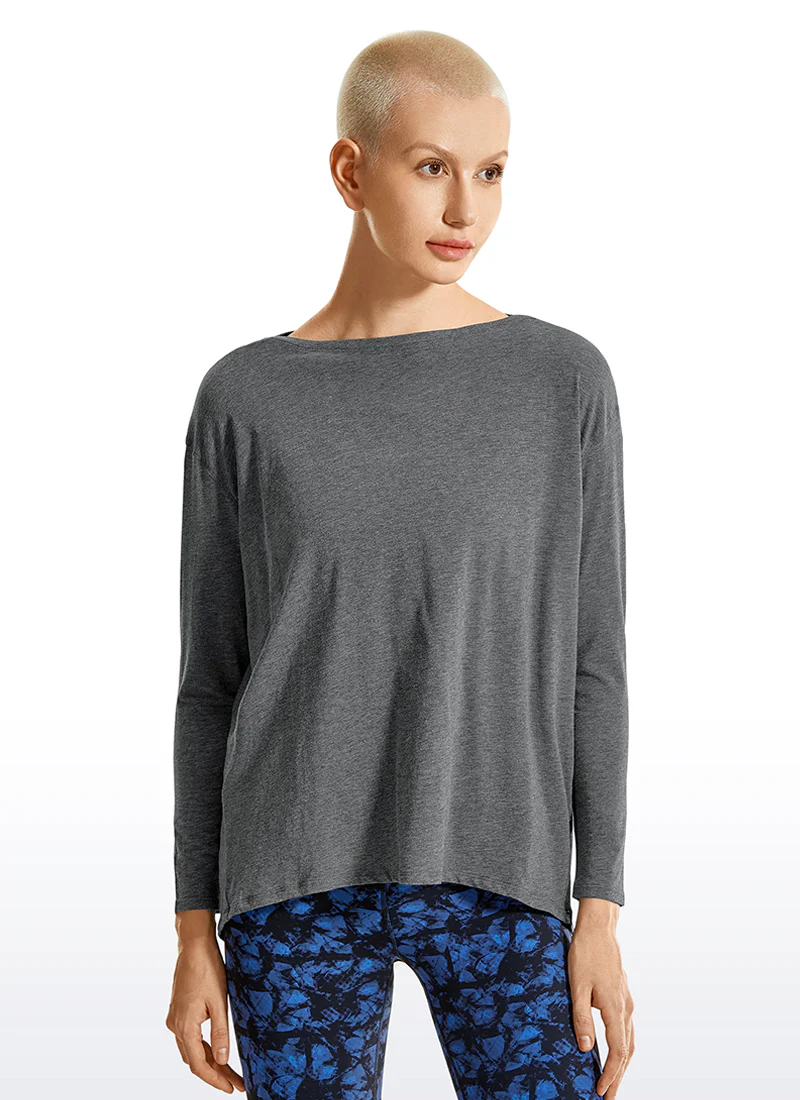 Pima Cotton Boat Neck Long Sleeve - Image 6