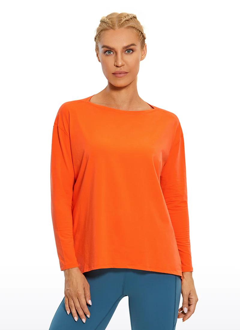 Pima Cotton Boat Neck Long Sleeve - Image 4