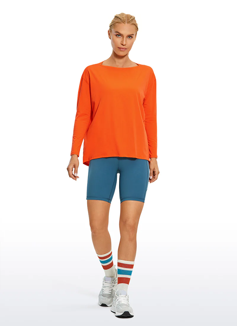 Pima Cotton Boat Neck Long Sleeve - Image 6