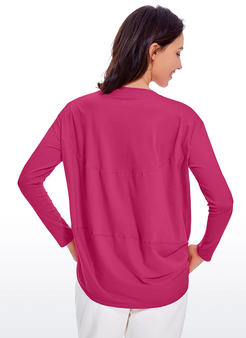 Pima Cotton Boat Neck Long Sleeve - Image 9