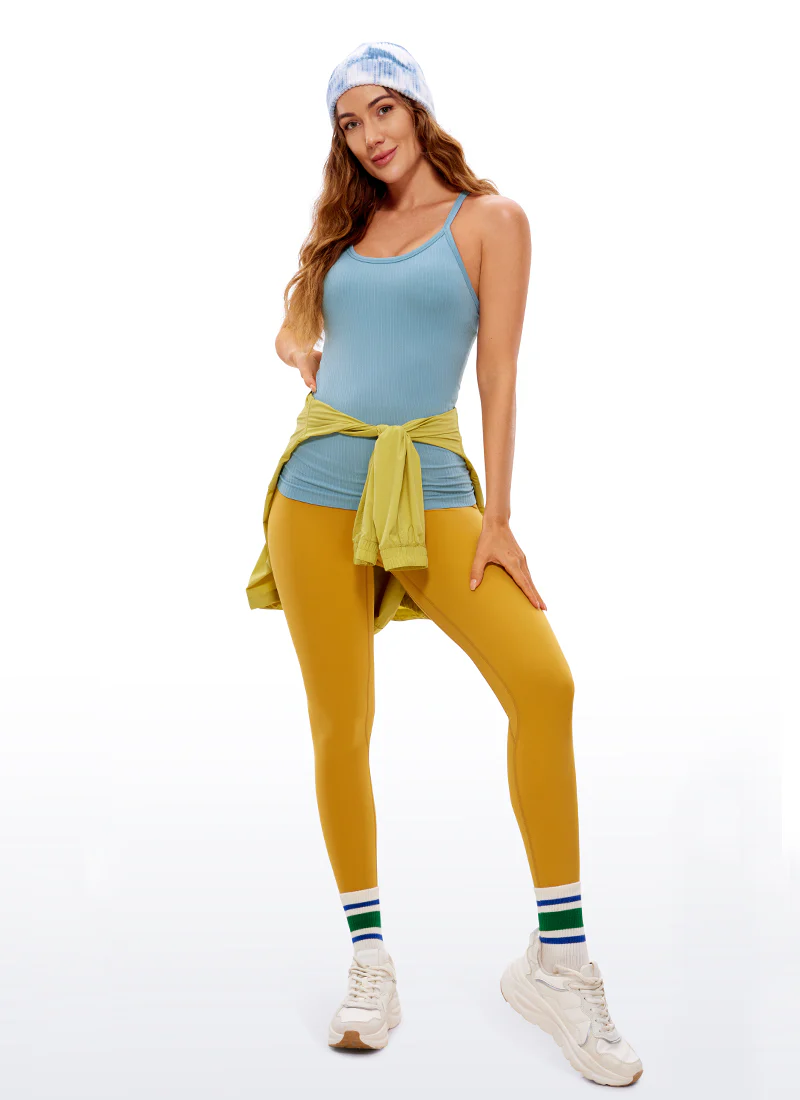 Speedy Seamless Built in Bra Pure color Tank - Image 7